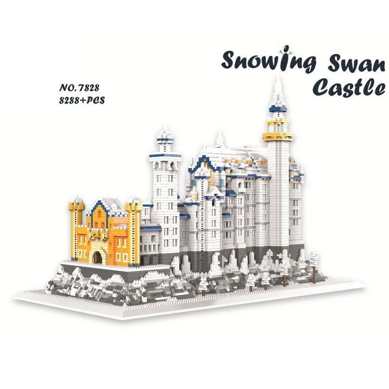 World Famous Architecture Building Block Stone Castles for Dragons that Roar!