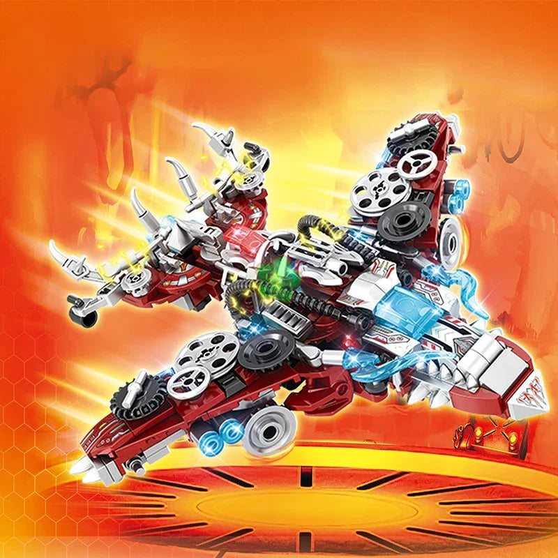 2-in-1 Mechanical Indominus Rex Building Blocks