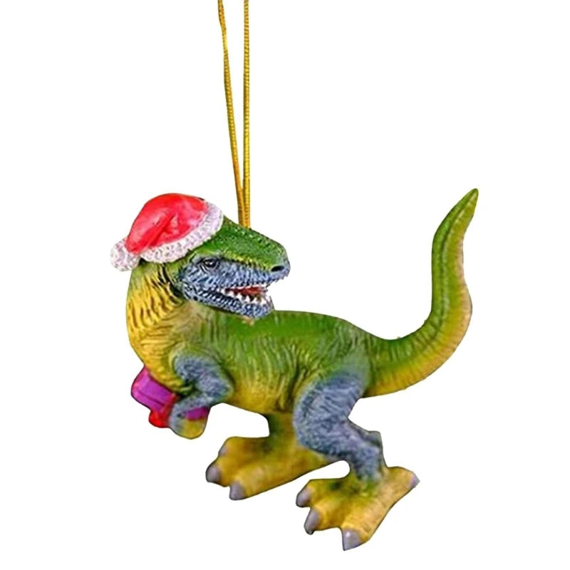 Christmas Dinosaur Ornament