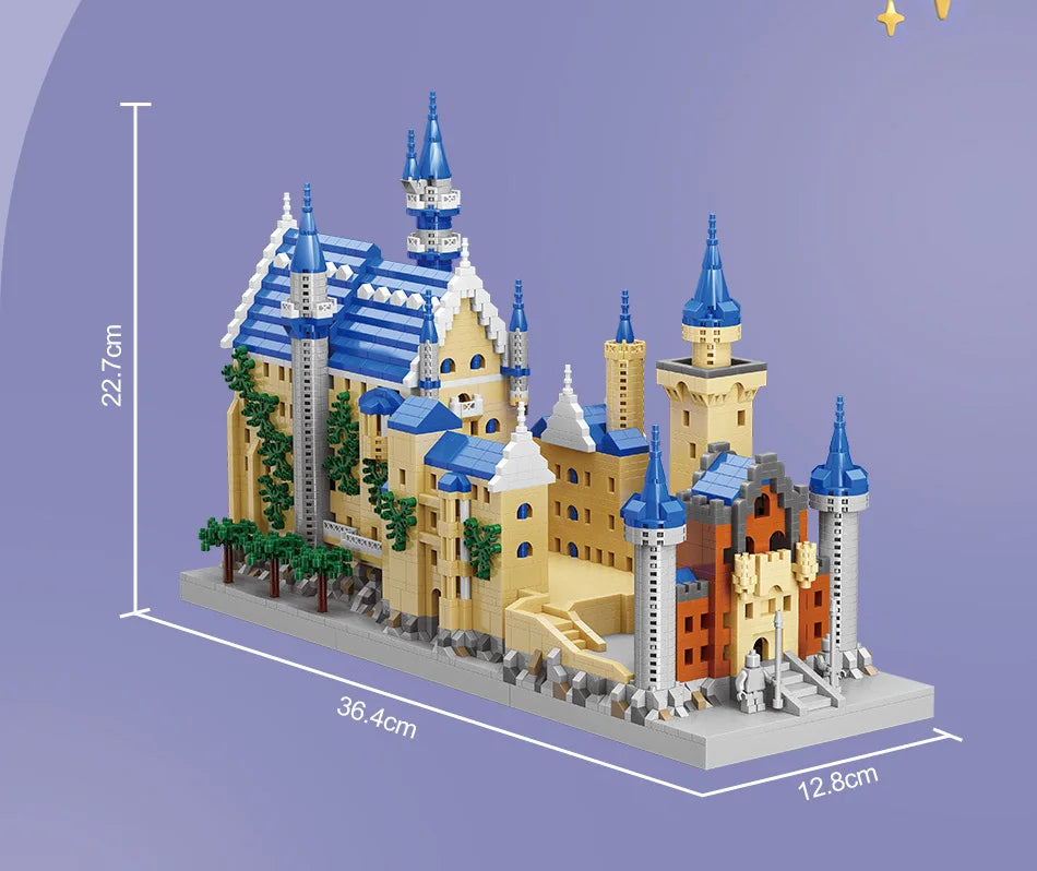 World Famous Architecture Building Block Stone Castles for Dragons that Roar!