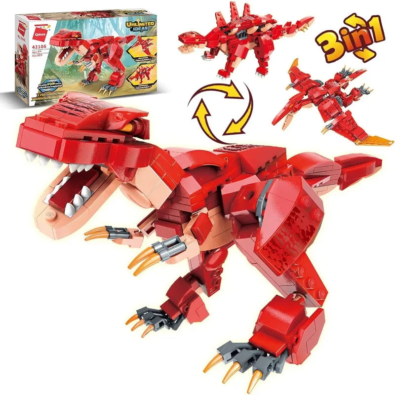 3-in-1 Dinosaur Building Set