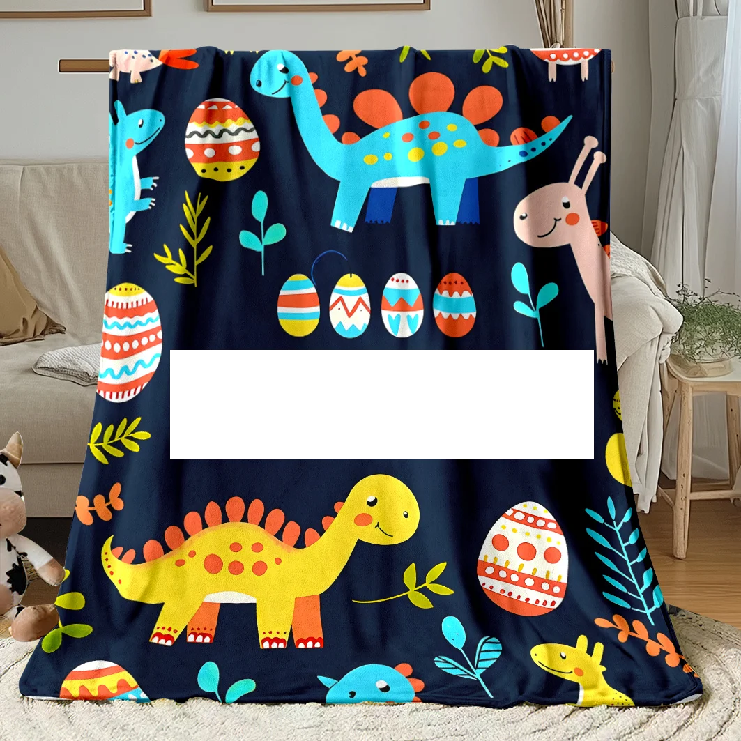 Custom Name Dinosaur Blanket