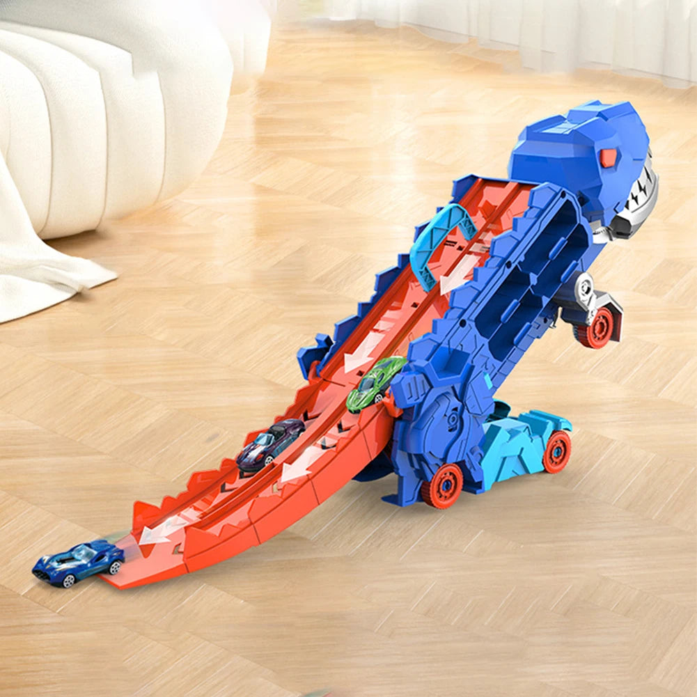 Dinosaur Transporter Truck Toy Set