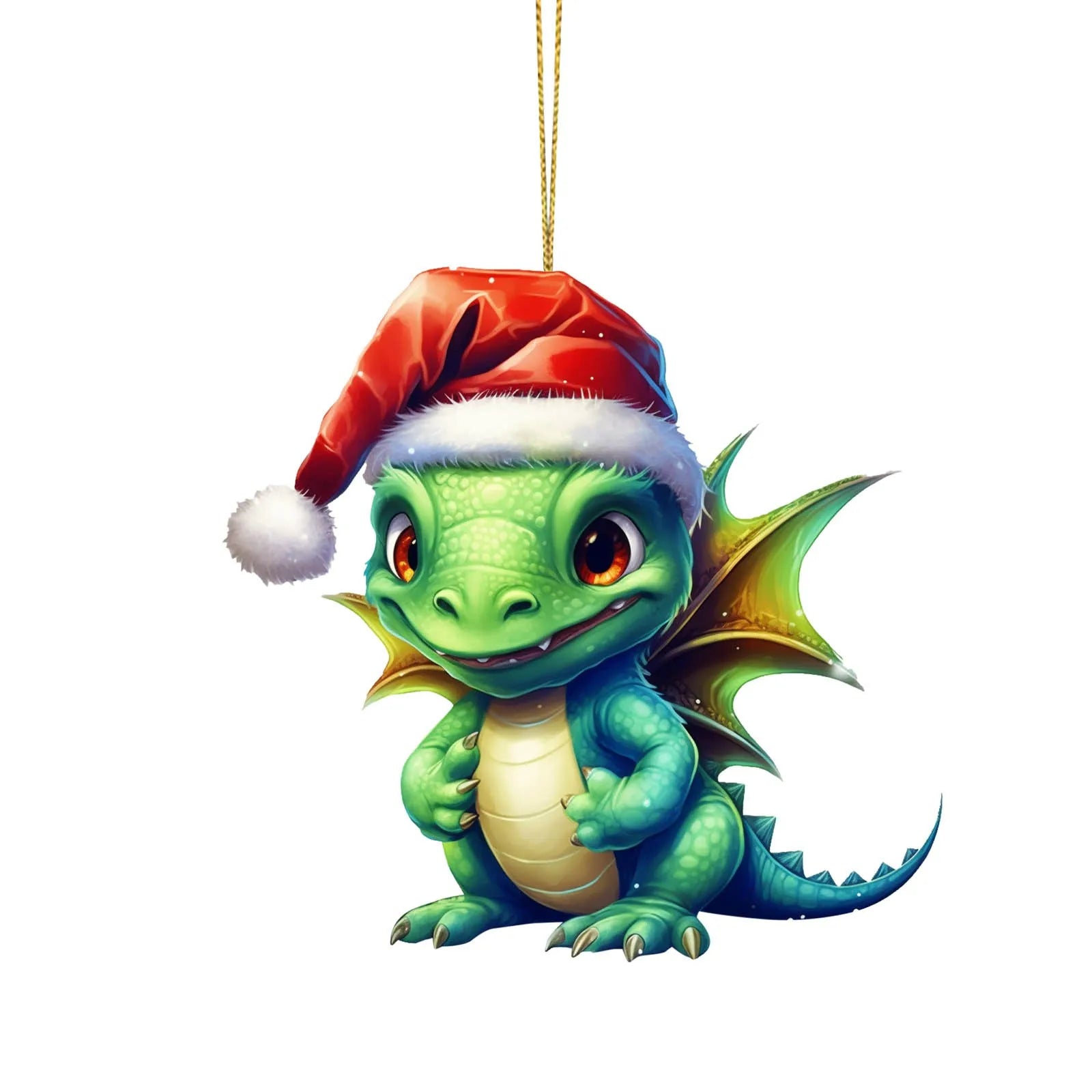 Cute Christmas Dragon Ornament