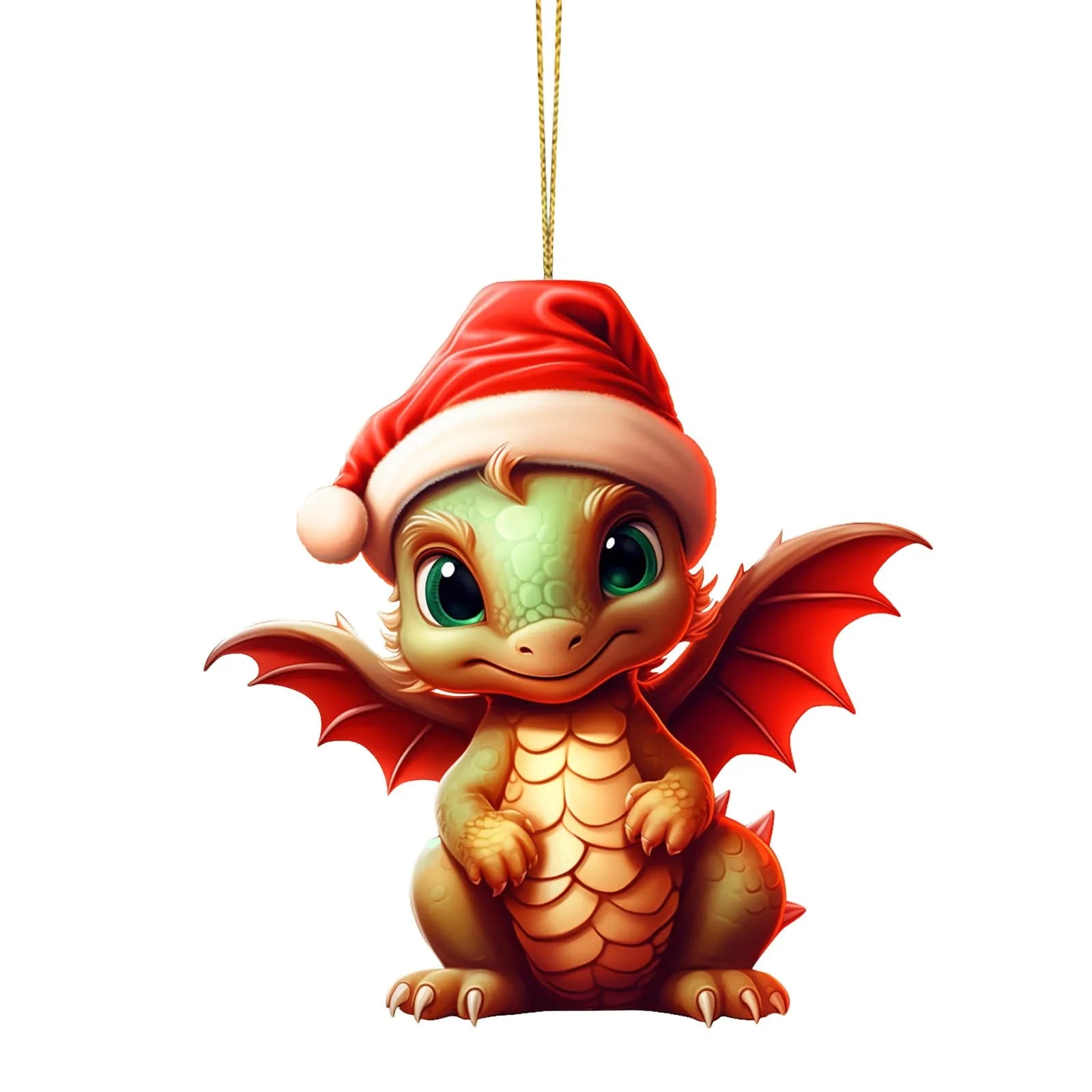 Cute Christmas Dragon Ornament