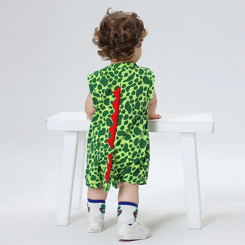 Kawaii Dinosaur Summer Baby Romper