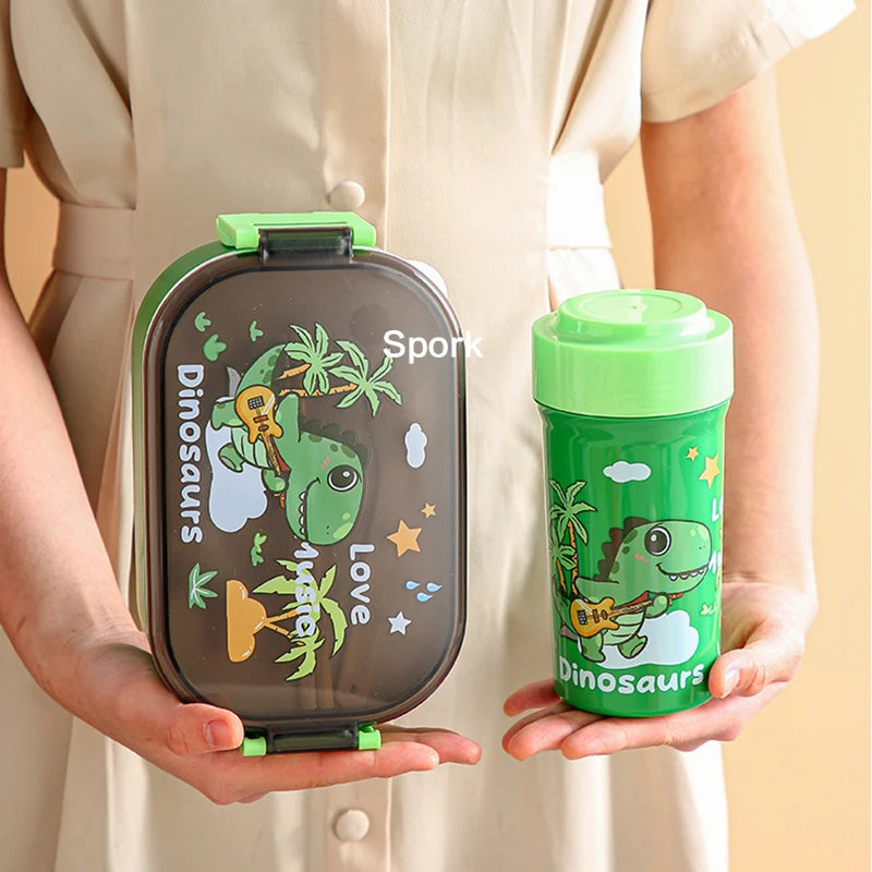Dinosaur & Unicorn Kids Lunch Box Set