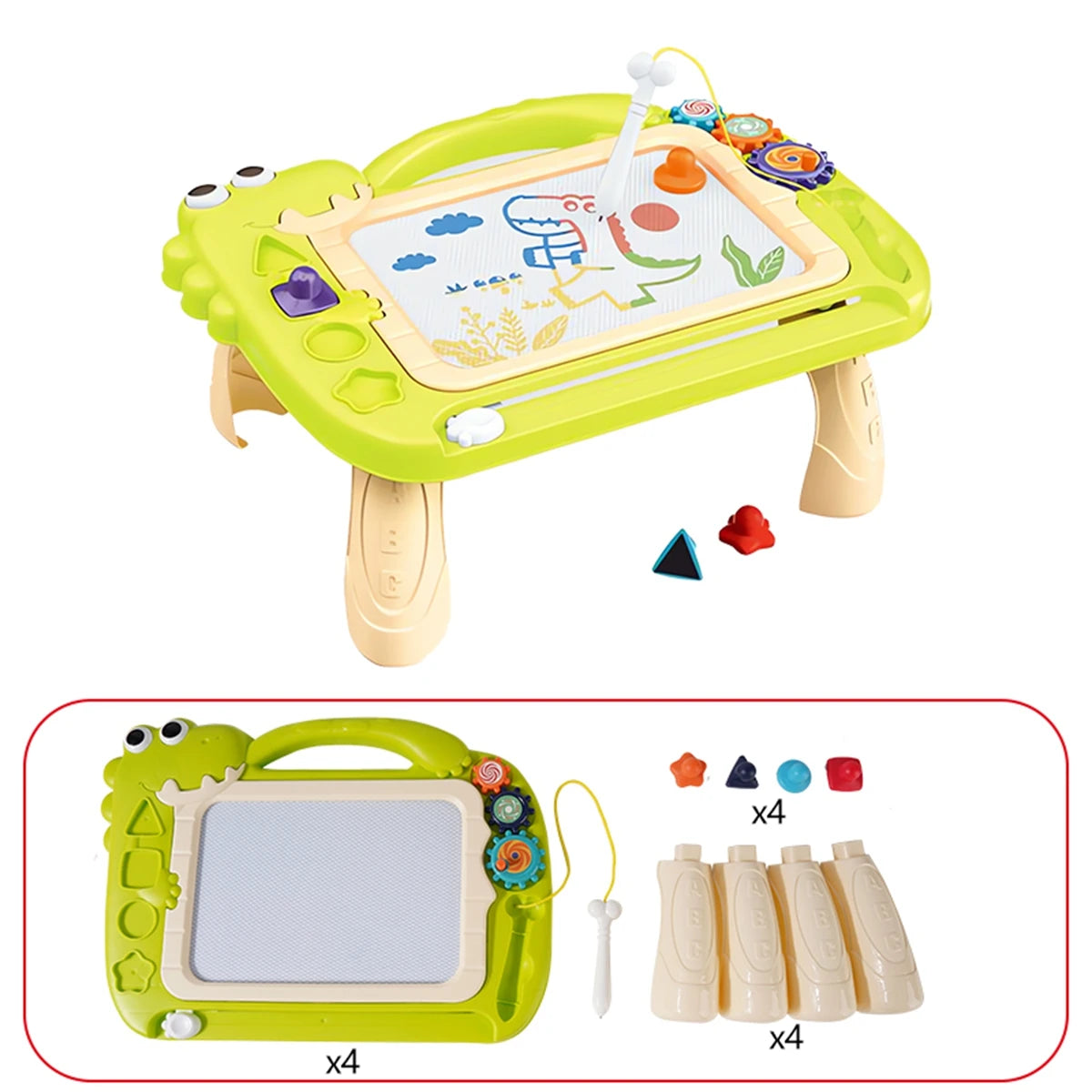 Dinosaur Magnetic Color Drawing Board for Kids