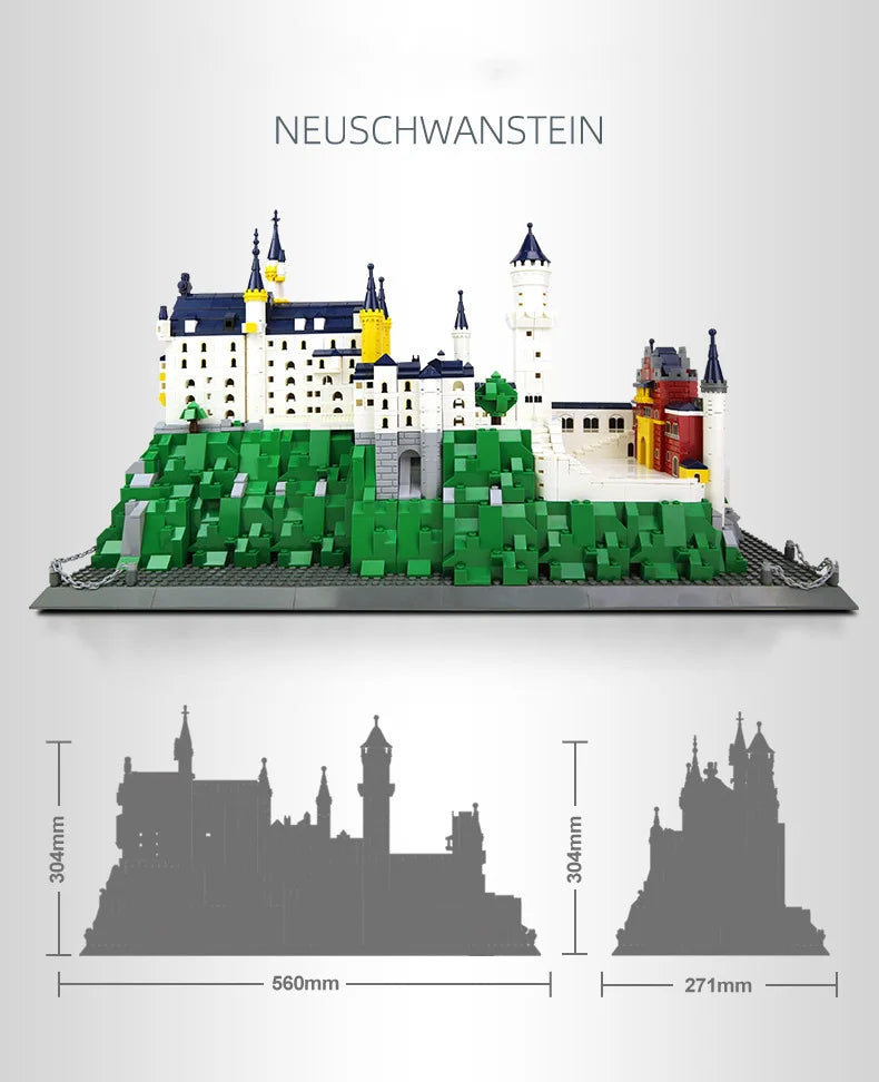 World Famous Architecture Building Block Stone Castles for Dragons that Roar!