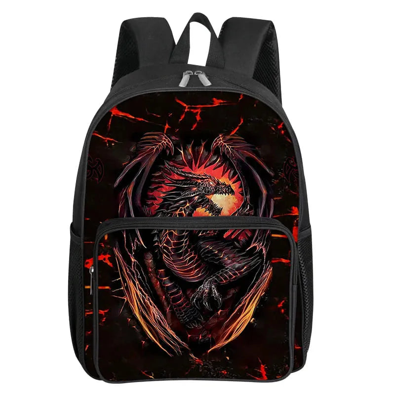 Dinosaur Pattern School Backpack