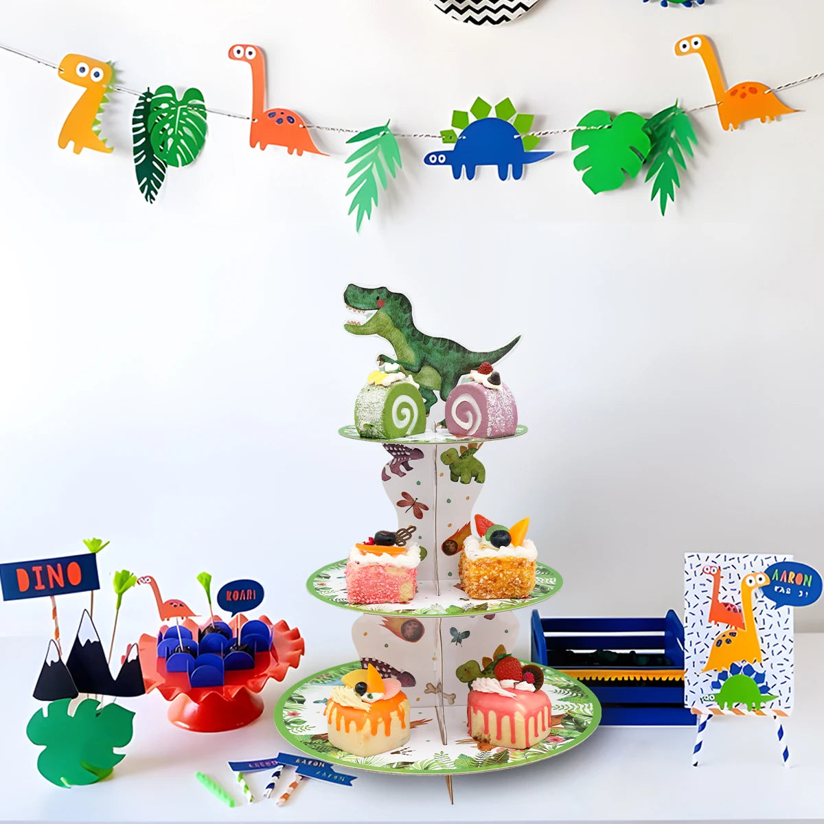 Roar Dinosaur Theme Party Tableware Set