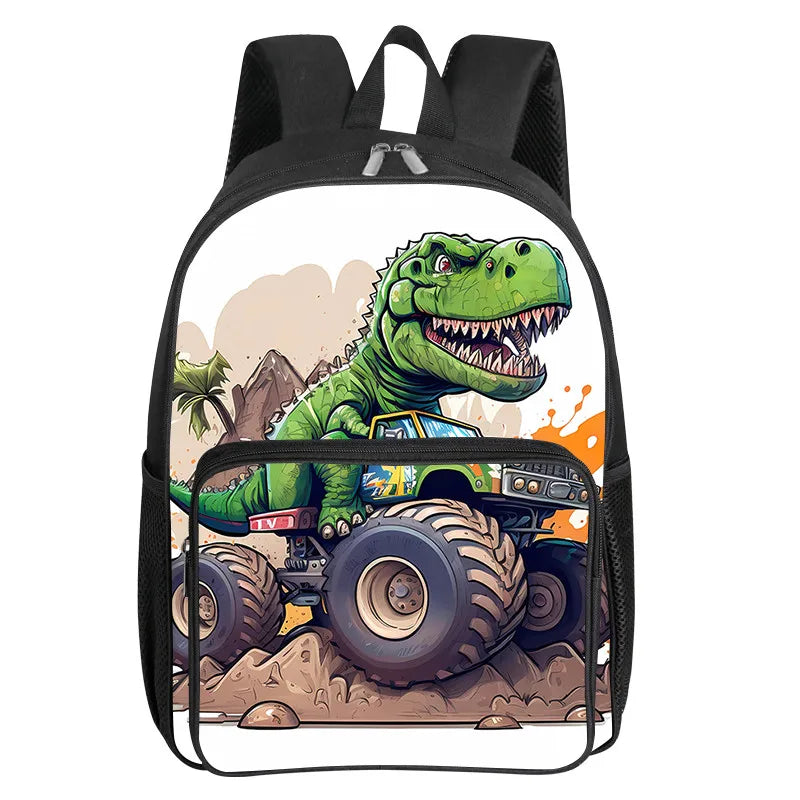 Dinosaur Pattern School Backpack