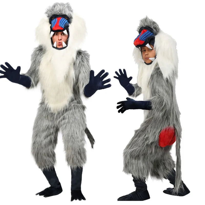Baboon Animal Costume for Kids & Adults