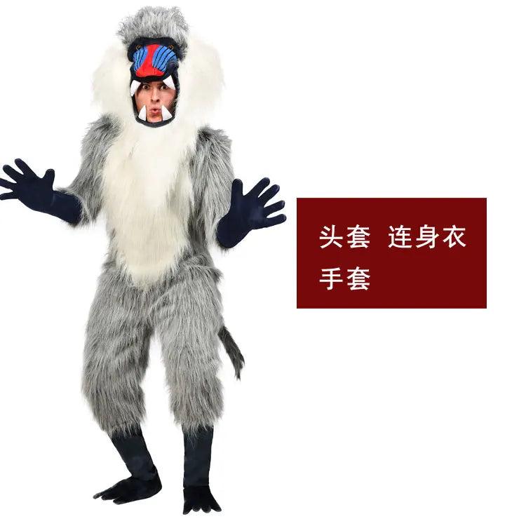 Baboon Animal Costume for Kids & Adults