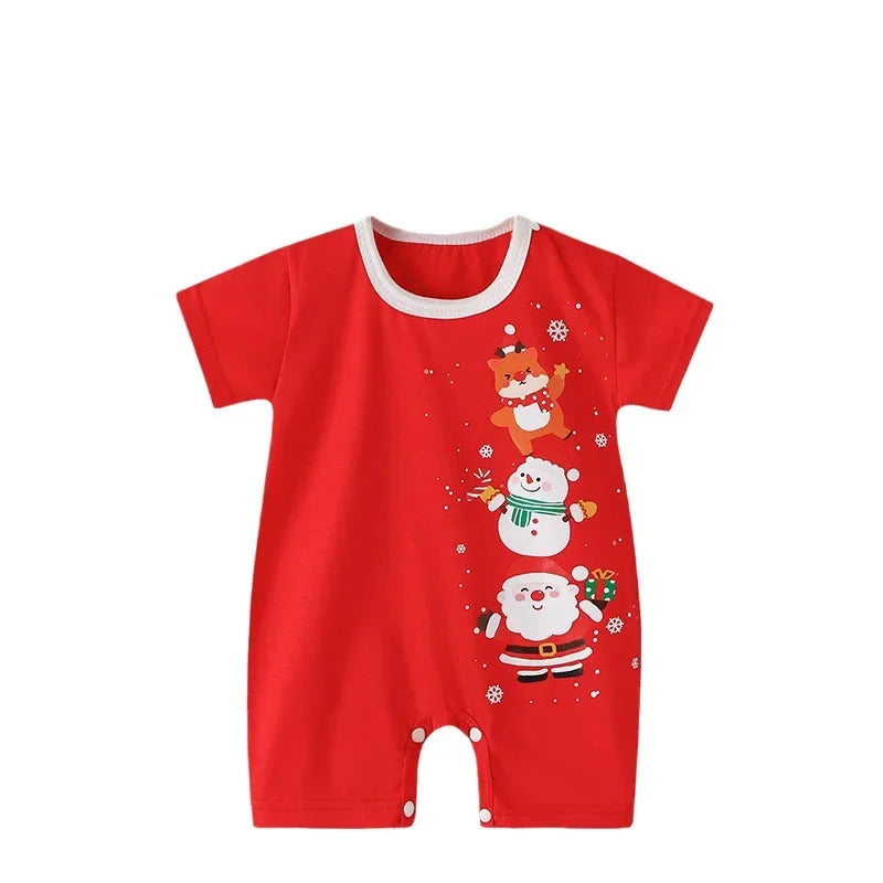Cartoon Summer Baby Romper (0–2Y)