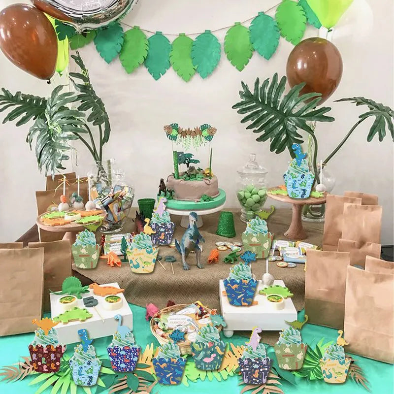 Roar Dinosaur Theme Party Tableware Set