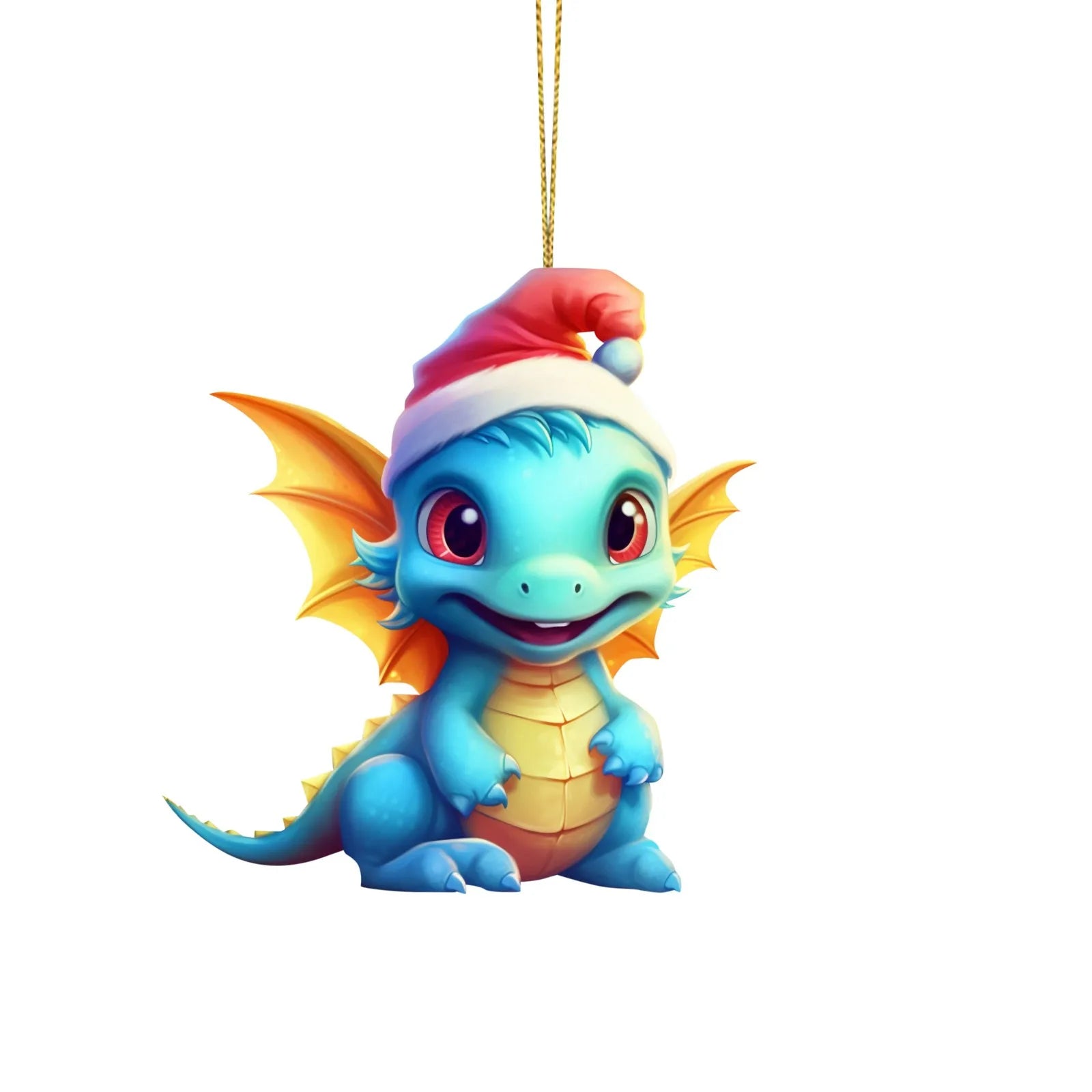 Cute Christmas Dragon Ornament