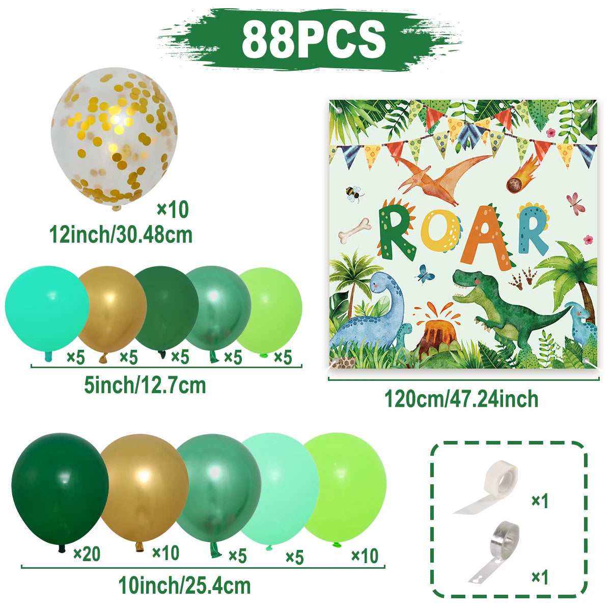 Roar Dinosaur Theme Party Tableware Set