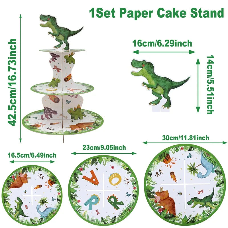Roar Dinosaur Theme Party Tableware Set