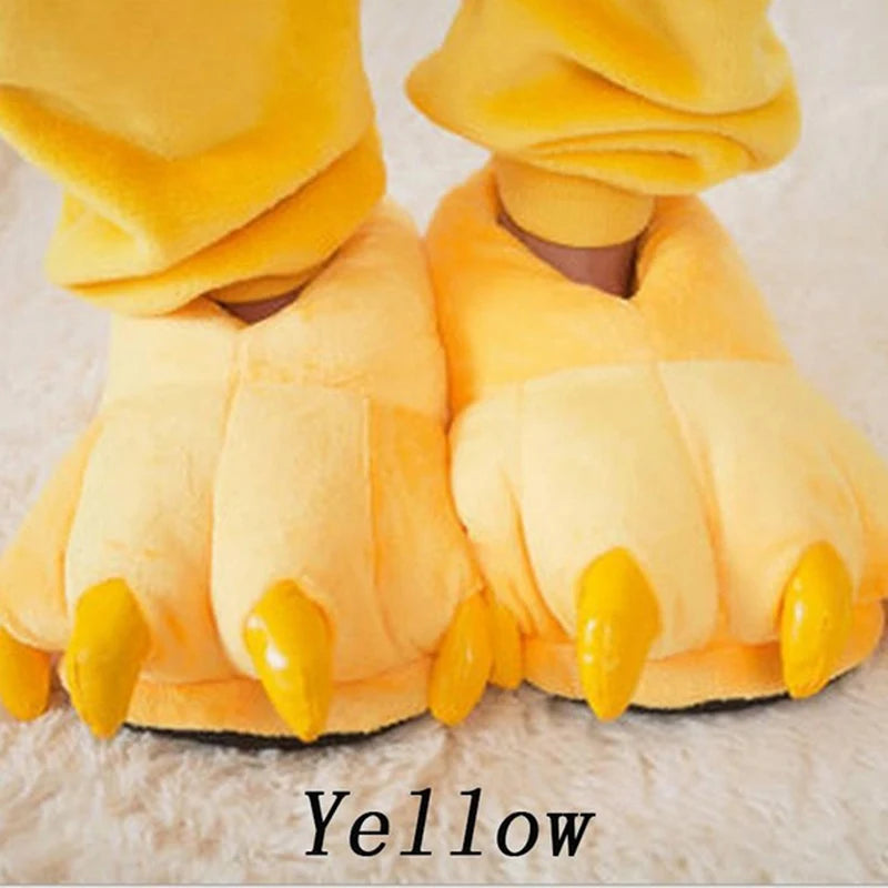 Dinosaur Claw Plush Slippers