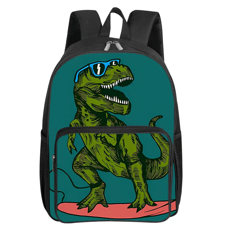 Dinosaur Pattern School Backpack