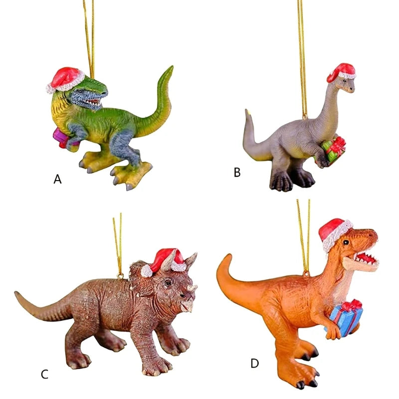 Christmas Dinosaur Ornament