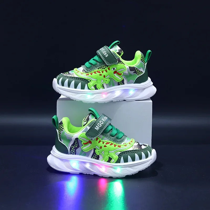 Dinosaur LED Light Sneakers