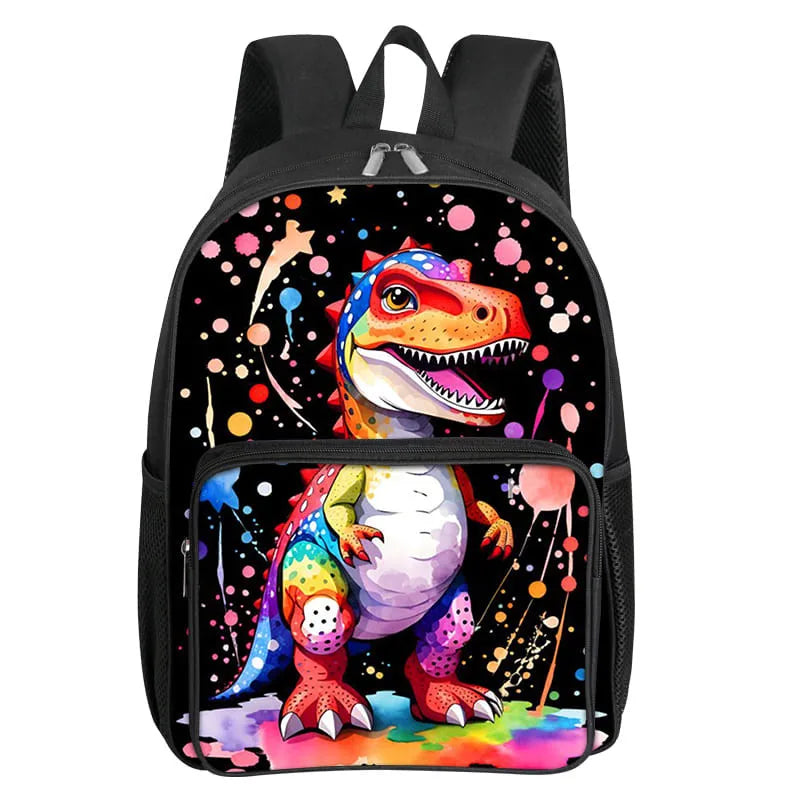 Dinosaur Pattern School Backpack