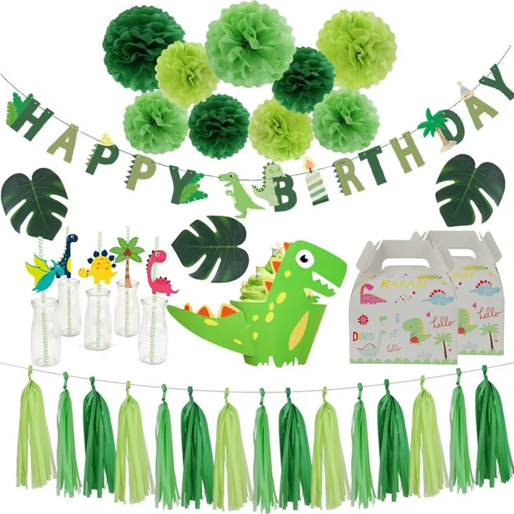 Dinosaur Party Balloon Garland Set