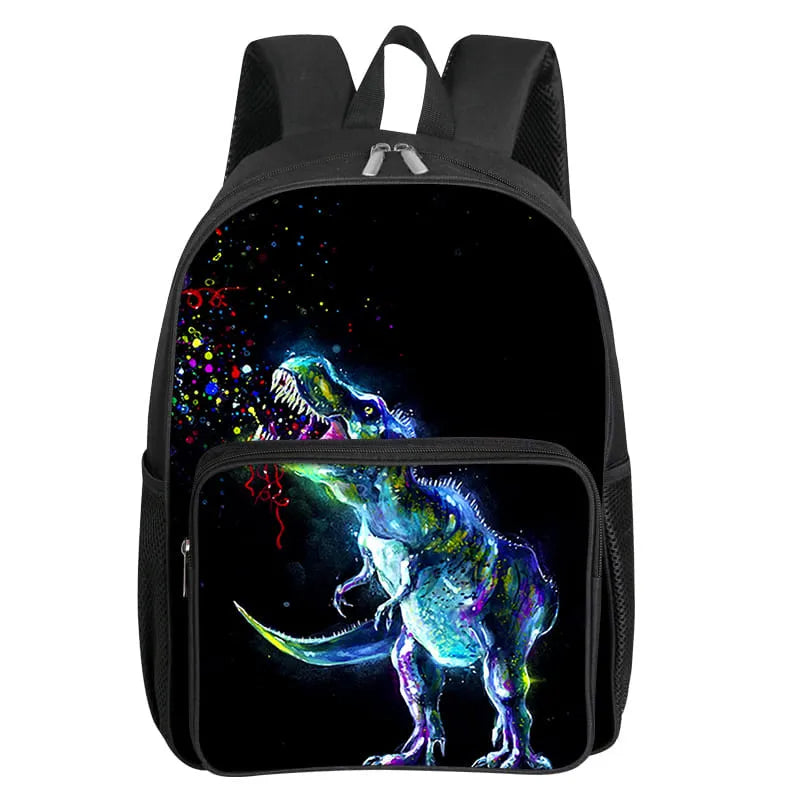 Dinosaur Pattern School Backpack
